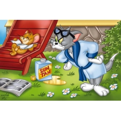 PUZZLE TREFL 160 OPALANIE TOM & JERRY (15156) - 2