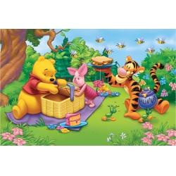 100 elementów - Kubuś Puchatek "Koszyk" - Puzzle TREFL (GXP-503198) - 2