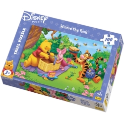 100 elementów - Kubuś Puchatek "Koszyk" - Puzzle TREFL (GXP-503198) - 1