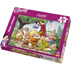 100 elementów - Królewna Śnieżka "Szczęśliwa para" - Puzzle TREFL (16102) - 1