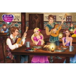 100 elementów. BARBIE NA KOLACJI - PUZZLE TREFL - 2