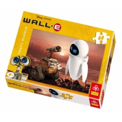 60 elementów. Wall-e i Eve - Puzzle TREFL - 1