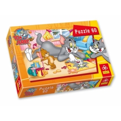 60 elementów. Tom & Jerry, Portret - Puzzle TREFL (17159) - 1