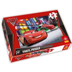 PUZZLE TREFL 60 CARS 2 -AUTA ZYGZAK I FRANCESCO 33x22cm (GXP-530813) - 1