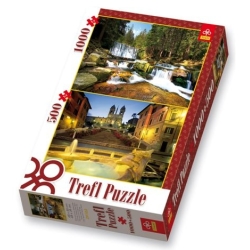 PUZZLE TREFL 1000+500 POTOK ŁOMNICA / SCHODY HISZPAŃSKIE (29102) - 1