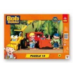 15 elementów ramka - Bob Budowniczy "Bob i Marta na budowie" - Puzzle TREFL (GXP-506869) - 1