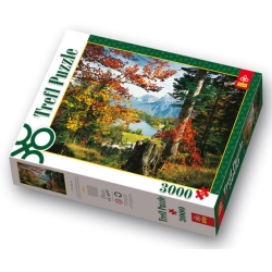 PUZZLE TREFL 3000 JEZIORO LAUTER, MITTENWALD (303-33017) - 1