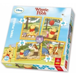 PUZZLE TREFL 4w1 KUBUŚ PUCHATEK 35+48+54+70el (34062) - 1