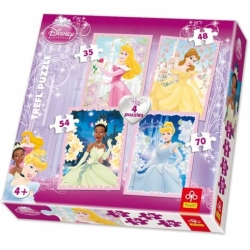 PUZZLE TREFL 4w1 KSIĘŻNICZKI DISNEY'A 35+48+54+70el. (GXP-510212) - 1