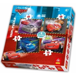 PUZZLE TREFL 4w1 CARS-AUTA 35+48+54+70el. (GXP-510216) - 1