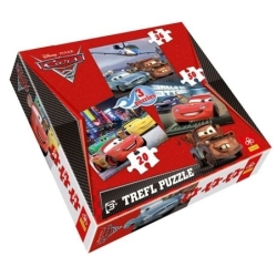 PUZZLE TREFL 20+36+50 CARS 2 DISNEY -3 UKŁADANKI (34073) - 1