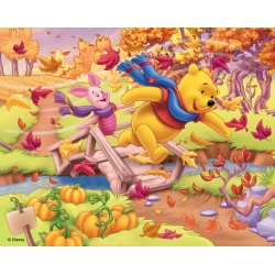35 małych elementów - Kubuś Puchatek "Na mostku" - Puzzle TREFL - 2