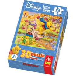35 małych elementów - Kubuś Puchatek "Na mostku" - Puzzle TREFL - 1