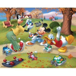 3D - 35 małych elementów - Myszka Miki i przyjaciele "Auta" - Puzzle TREFL - 2