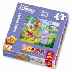 Kubuś Puchatek "Baloniki" - Puzzle TREFL 24 duże elemety - 1