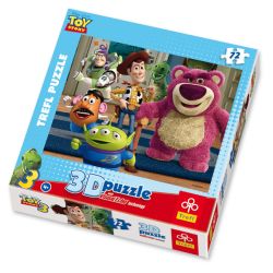 PUZZLE TREFL 3D-72 WSZYSCY RAZEM - TOY STORY (35535) - 1