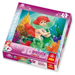 PUZZLE TREFL 3D-72 ARIEL - PODWODNA KSIĘŻNICZKA (35541) - 1