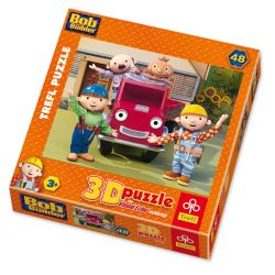 PUZZLE TREFL 3D-48 PRZYJACIELE BOBA - BOB BUDOWNICZY (35722) - 1