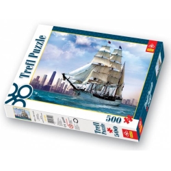 PUZZLE TREFL 500 ŻAGLOWIEC NA TLE CHICAGO (37120) - 1