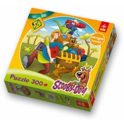 Puzzle Okragłe 300 elementów - Scooby-Doo " Przygotowania do podróży" (GXP-506080) - 1