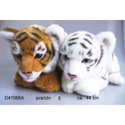 Plusz Tygrys biały /brązowy 43cm D41066A (8) - 1
