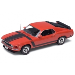 WELLY 1:18 FORD MUSTANG BOSS 302 1970 CZERWONY - 1
