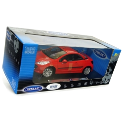 WELLY 1:18 PEUGEOT 207 CC CZERWONY - 3