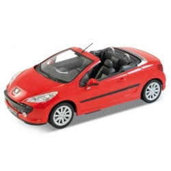 WELLY 1:18 PEUGEOT 207 CC CZERWONY - 1