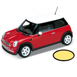 WELLY 1:24 MINI COOPER ŻÓŁTY - 1
