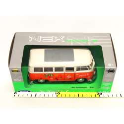WELLY 1:24 Volksvagen T1 Bus Love&Peace pomarańczowy - 2
