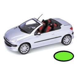 WELLY 1:24 PEUGEOT 206 CC ZIELONY - 1