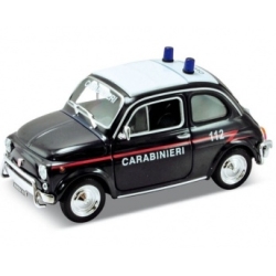 WELLY 1:24 FIAT NUOVA 500 CARABINIERI CZARNO-GRANATOWY - 1