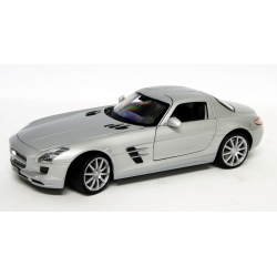 WELLY 1:24 MERCEDES BENZ SLS AMG SREBRNY - 1