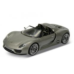 WELLY 1:24 PORSCHE 918 SPYDER CIEMNO-SREBRNY - 1