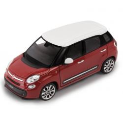 WELLY 1:24 FIAT 500L 2013 CZERWONY Z BIAŁYM DACHEM - 1