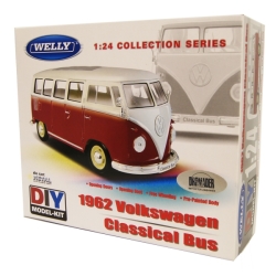 WELLY KIT 1:24 VW CLASSICAL BUS 1962 -MODEL DO ZŁOŻENIA - 1