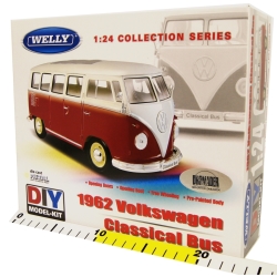 WELLY KIT 1:24 VW CLASSICAL BUS 1962 -MODEL DO ZŁOŻENIA - 2
