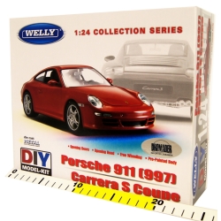 WELLY KIT 1:24 PORSCHE 911(997) CARRERA S COUPE -DO ZŁOŻ (22477MK) - 2