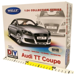WELLY KIT 1:24 AUDI TT COUPE -MODEL DO ZŁOŻENIA SREBRNY (22478MK) - 2