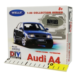 WELLY KIT 1:38 AUDI A4 pull-back DO SKŁADANIA (23185) - 2