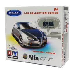 WELLY KIT 1:38 ALFA GT pull-back DO SKŁADANIA (23405) - 1