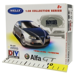 WELLY KIT 1:38 ALFA GT pull-back DO SKŁADANIA (23405) - 2