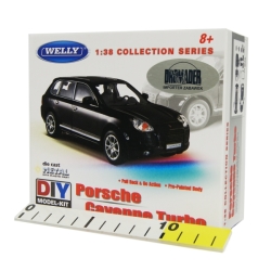 WELLY KIT 1:38 PORSCHE CAYENNE TURBO pull-back DO SKŁAD (23485) - 2