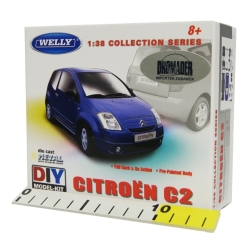 WELLY KIT 1:38 CITROEN C2 pull-back DO SKŁADANIA (23515) - 2
