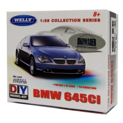 WELLY KIT 1:38 BMW 645Ci pull-back DO SKŁADANIA (23535) - 1