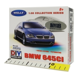 WELLY KIT 1:38 BMW 645Ci pull-back DO SKŁADANIA (23535) - 2