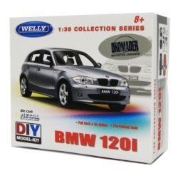 WELLY KIT 1:38 BMW 120i pull-back DO SKŁADANIA - 1