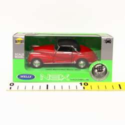 Welly 1:34 Mercedes 300S '55 Soft-top czerwony - 2