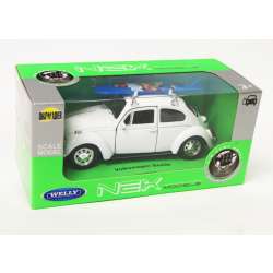 Welly 1:34 Volkswagen Beetle z deską surfingową - biały - 1