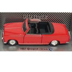 Welly 1:34 Peugeot 403 1957 cabrio -czerwony - 1